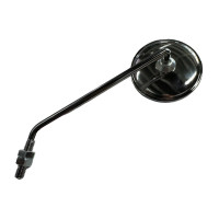 Espelho retrovisor redondo pequeno 75 mm cromado esquerdo